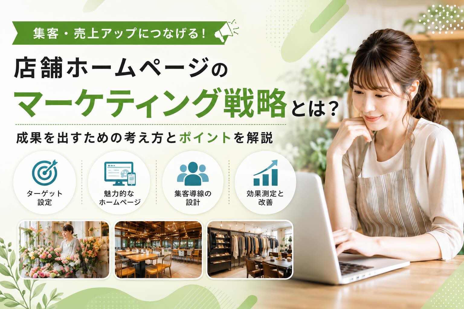 集客・売上アップにつなげる！店舗ホームページのマーケティング戦略とは？
