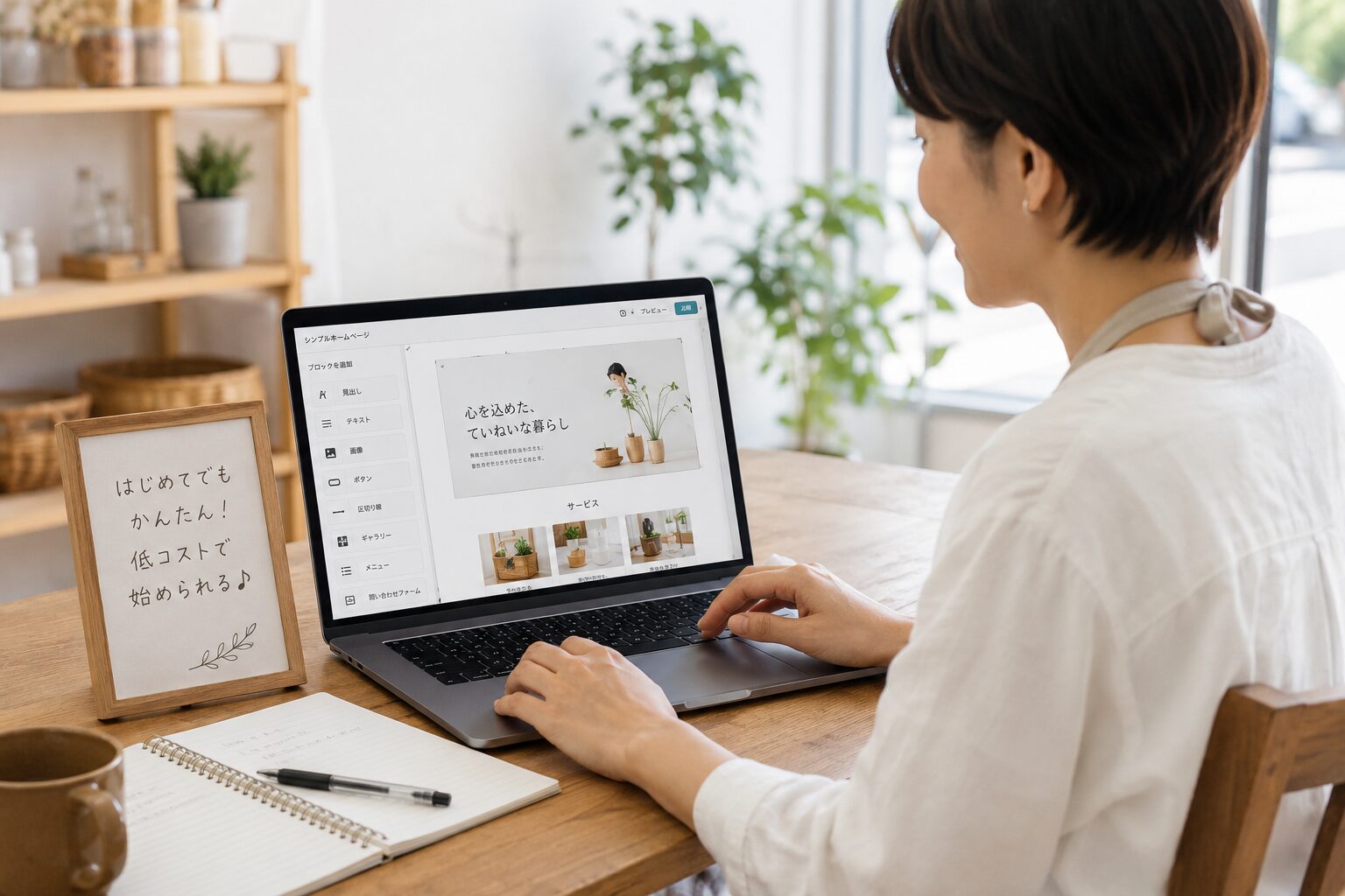 無料・低価格のホームページ作成サービスを使う