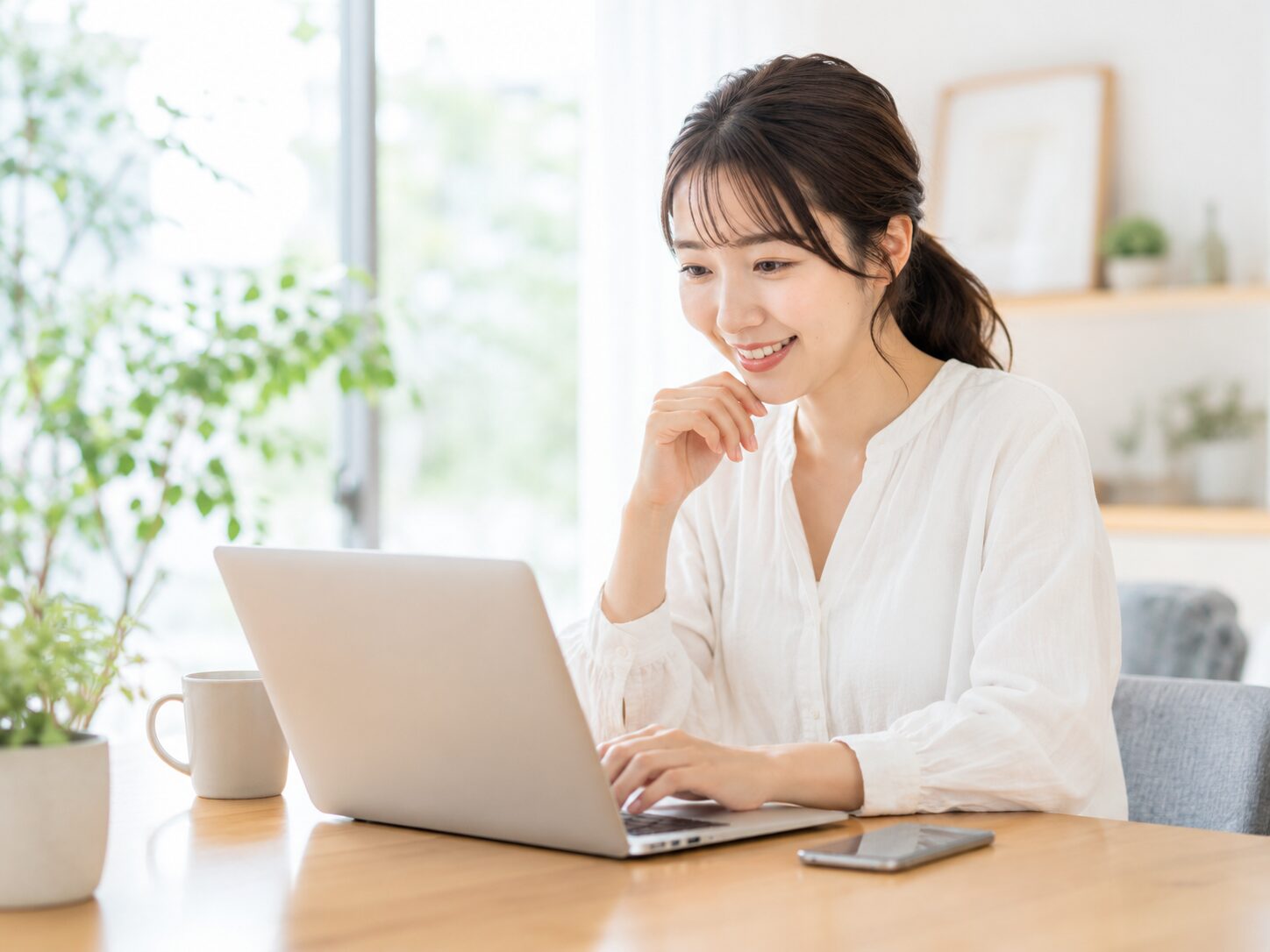 女性の方にも更新が簡単に行えている