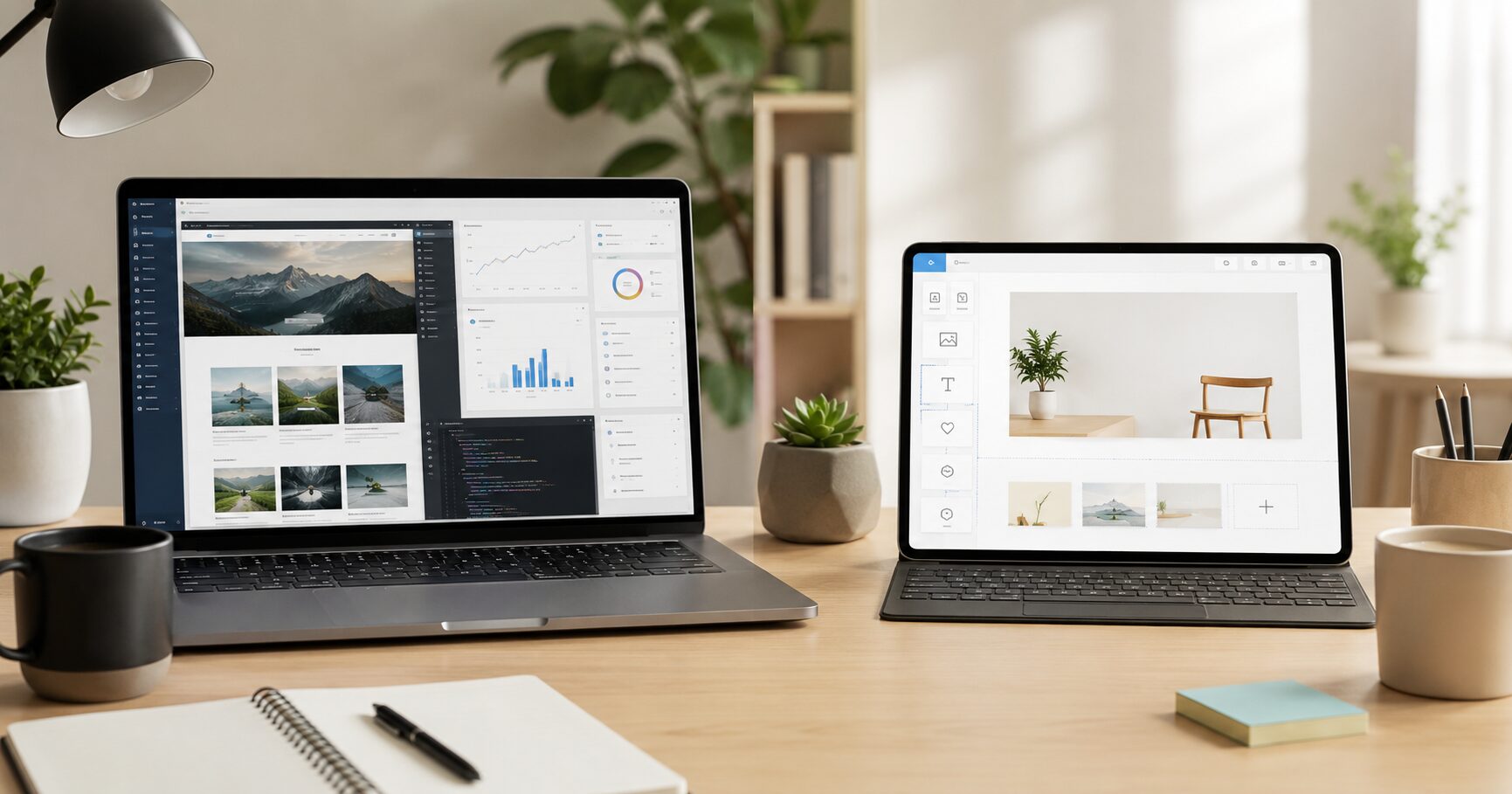 WordPressとWixの向き不向きを比較したイメージ