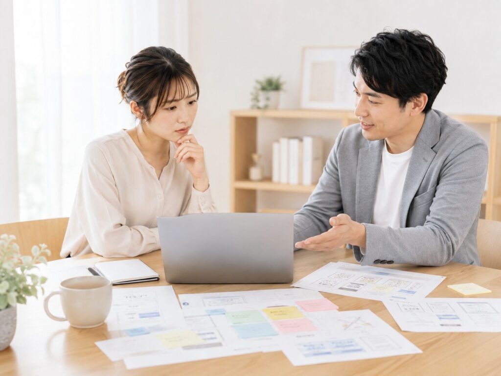 Web Design Ikedaでは、事業内容やお悩みを丁寧に整理しながら、目的に合ったホームページ制作をご提案いたします。