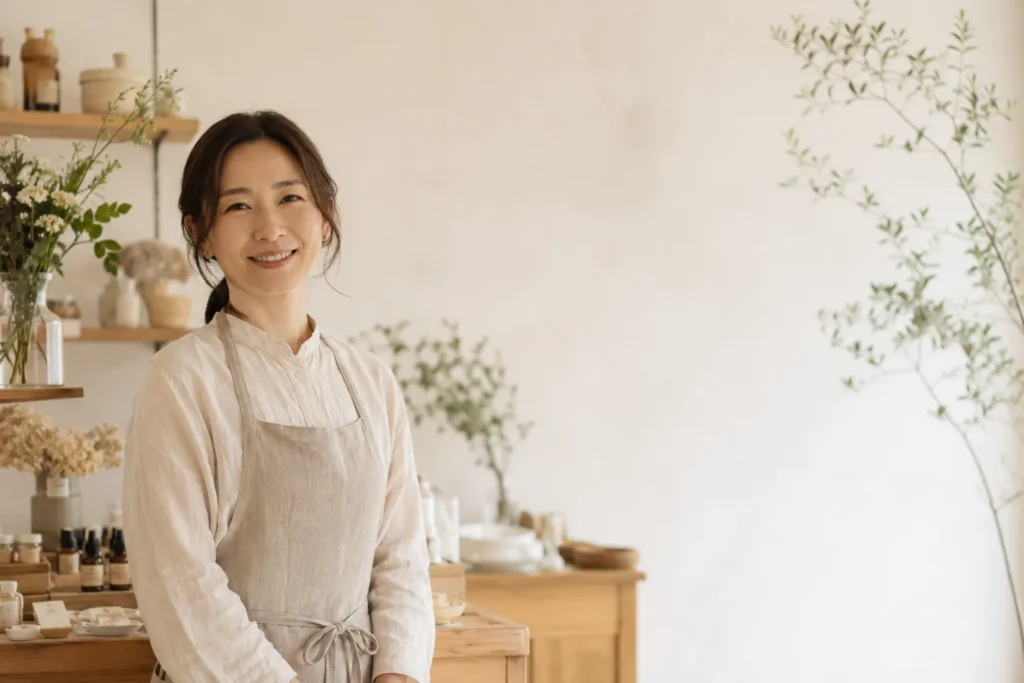 店舗の雰囲気を伝える女性オーナー