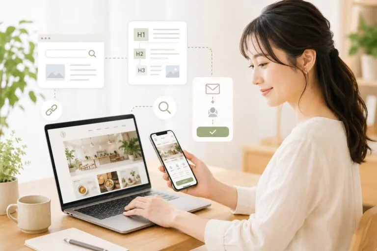 スマートフォン対応・内部SEO・お問い合わせ導線まで対応