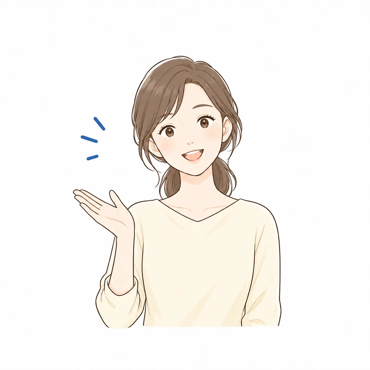 ホームページ制作をご依頼いただいたお客様の声を表すイラスト