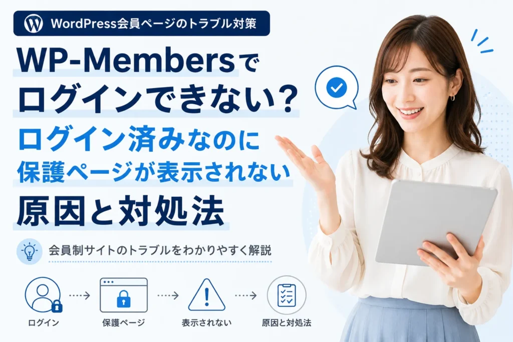 WP-Membersログイン不具合の原因と対処法